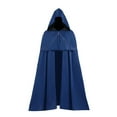thumbnail image 1 of Hvyesh Men's Medieval Hooded Cloak Renaissance Costume Holloween Cosplay with Hood for Vintage Cardigan Cape, 1 of 5