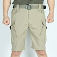 thumbnail image 1 of Hvyesh Men's Outdoor Tactical Shorts Multi Pockets Military Combat Work Short Pants 5 Inch Hiking Shorts with Zipper Button, 1 of 8