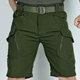thumbnail image 1 of Hvyesh Men's Outdoor Tactical Shorts Multi Pockets Military Combat Work Short Pants 5 Inch Hiking Shorts with Zipper Button, 1 of 7