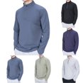 thumbnail image 1 of Hvyesh Men's Quarter Zip Pullover Long Sleeve Athletic Running Shirts Long Sleeve Golf Workout Gym Tshirt, 1 of 10