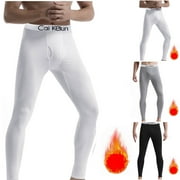 HVYESH Men's Thermal Underwear Pants Long Johns Tagless Lightweight Thermal Bottoms Separate Pouch