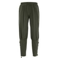 thumbnail image 1 of Hvyesh Mens Ankle Banded Pants Medieval Viking Navigator Pirate Costume Trousers Renaissance Pants Spring Summer Autumn Gothic Pants Army Green,XL, 1 of 6