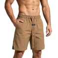 thumbnail image 1 of Hvyesh Mens Casual Shorts - Cotton Drawstring Summer Beach Stretch Twill Chino Golf Shorts, 1 of 6