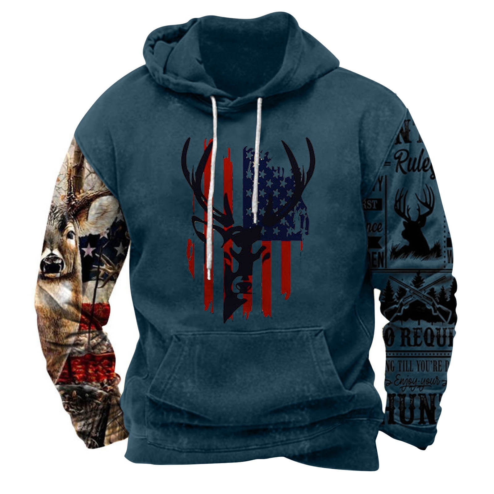 Hooey Hoodie YanHoo Men's Hoodies Pullover Graphic Western Aztec