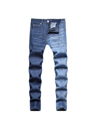 Side striped color block mens casual ripped jeans on sale