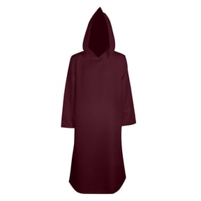 Hvyesh Mens Renaissance Hooded Robe Lightweight Medieval Pullover Long Dress Gothic Halloween Christmas Cloak Vampire Witch Cape Cosplay Costume
