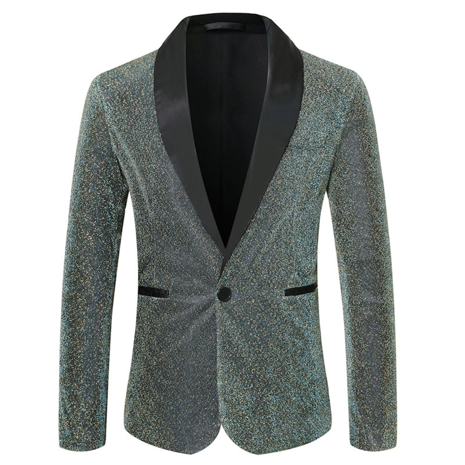 Mens One Button One Chest Pocket Shawl Lapel Shiny Paisley Prom Tuxedo Jacket in Orange main image 0