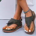 thumbnail image 1 of Hvyesh Platform Sandals for Women Dressy Summer Clip Toe Sandals Comfy Slip On Sandals Fashion Wedding Sandal Size 6.5, 1 of 8