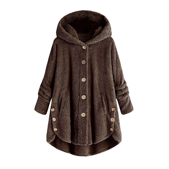 Winter Fleece Sweatshirts Women Sherpa-Lined Hoodie Jacket Winter Hooded Coats Oversized Hoodie