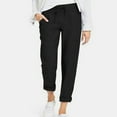 thumbnail image 1 of Hvyesh Plus Size Linen Pants Women Summer Beach Pants Casual Loose Lounge Pants Cozy Jogger Trouses with Pockets, 1 of 6