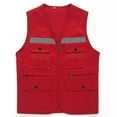 thumbnail image 1 of Hvyesh Plus Size Safety Vest for Men and Women Zipper Up Activity Event Waistcoat Lightweigh Work Gilet, 1 of 1