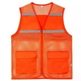 thumbnail image 1 of Hvyesh Plus Size Work Vest Men and Women High Visibility Mesh Safety Reflective Vest with Pockets and Zipper, 1 of 2