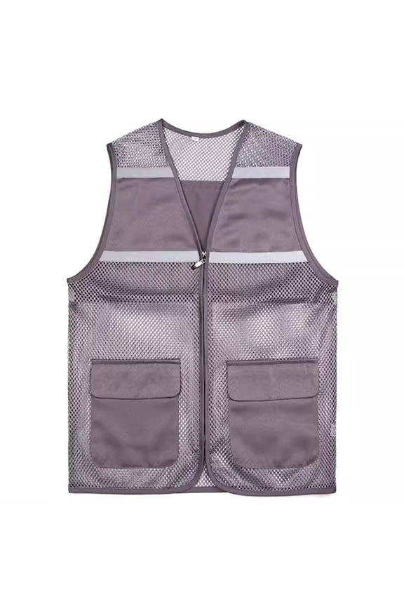 Safety Vest High Visibility Reflective Construction Vest for Men Women Multi Pockets Work Coat