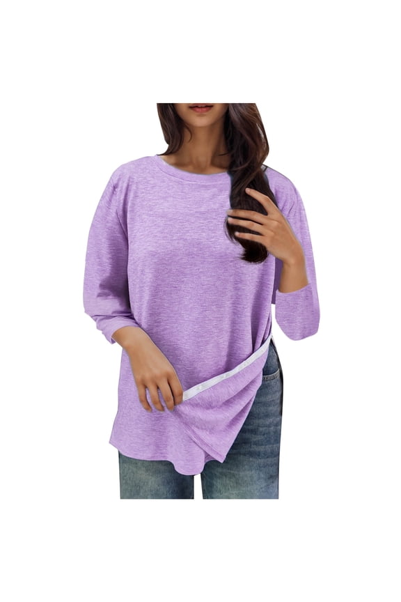 Post Shoulder Surgery Shirts for Women Casual 3/4 Tops After Rotator Cuff Shirts Loose Fir Solid Blouses