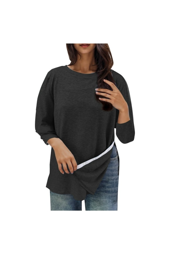 Post Shoulder Surgery Shirts for Women Tear Away 3/4 Tops After Rotator Cuff Shirts Chemo Port Adaptive Clothing