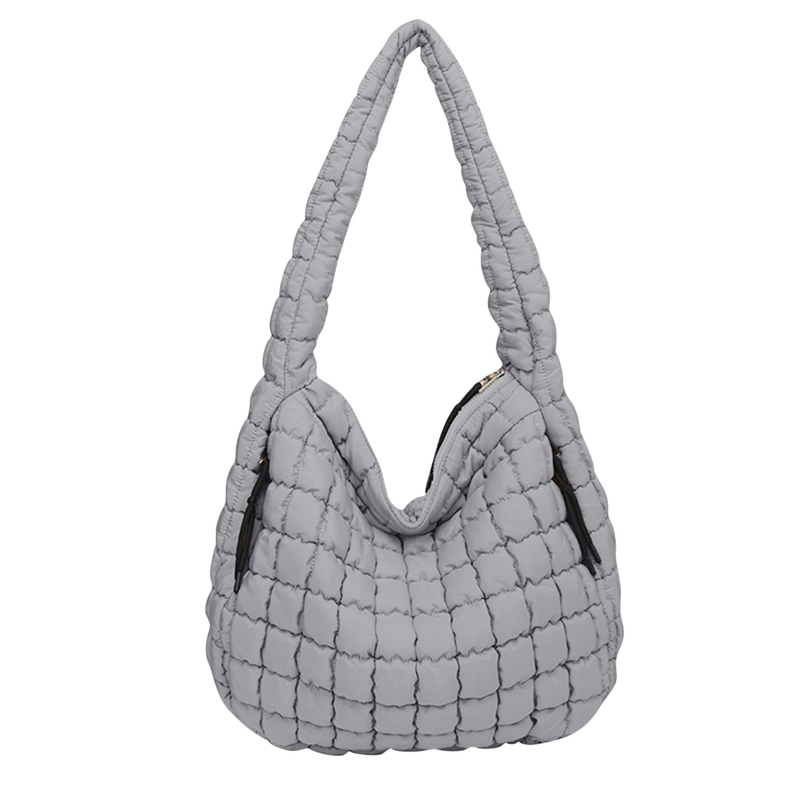 Hvyesh Puffer Tote Bag for Women Quilted Tote Bag Large Crossbody Bag Puffy Bag Lightweight Carryall Bag for Women