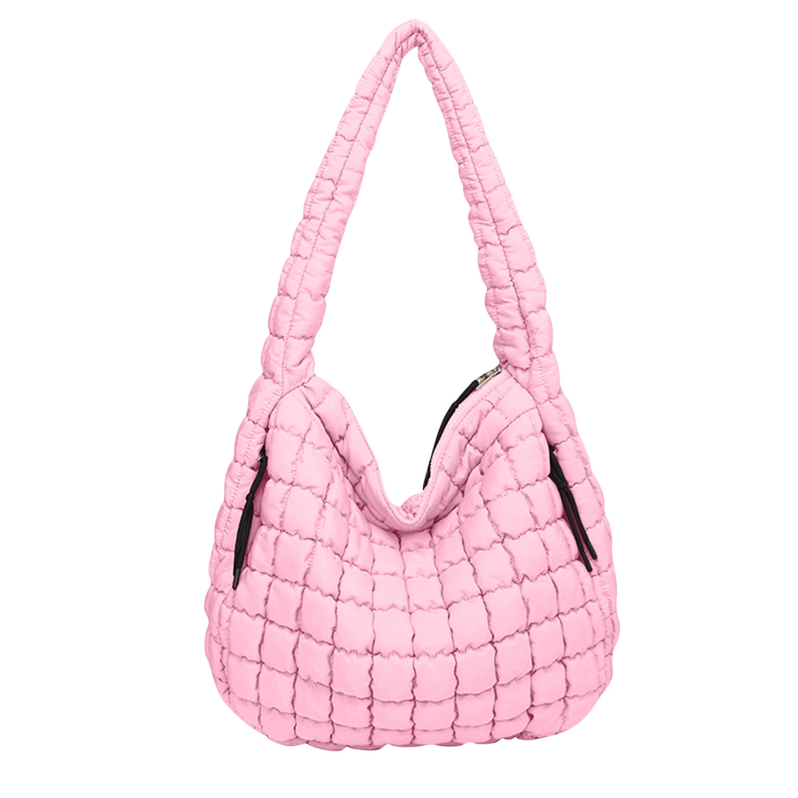 Hvyesh Puffer Tote Bag for Women Quilted Tote Bag Large Crossbody Bag Puffy Bag Lightweight Carryall Bag for Women
