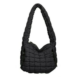 トートバッグ Caradoc padded nylon shoulder bag with logo patch Quilted Puffer Tote Bag Large Crossbody Shoulder Bag with