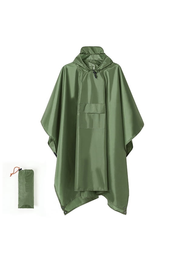 Rain Poncho with Hood Waterproof Lightweight Raincoat Rain Gear Men Women Outdoor Camping Hunting Hiking Fishing