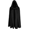 thumbnail image 1 of Hvyesh Renaissance Costume Medieval Viking Hooded Cape Halloween Vintage Cloak for Men Women, 1 of 5