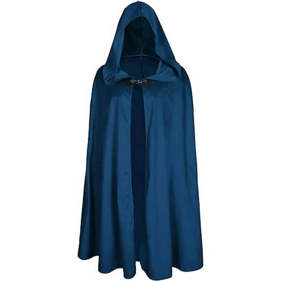 Hvyesh Renaissance Costume Medieval Viking Hooded Cape Halloween Vintage Cloak for Men Women
