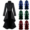 thumbnail image 1 of Hvyesh Renaissance Gothic Tailcoat Halloween Costumes for Women Men Medieval Steampunk Corset Victorian Tailcoat Jacket, 1 of 4