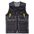thumbnail image 1 of Hvyesh Safety Vest,Work Vest Multi-Pockets Zipper Unisex Work Vest Volunteer Activity Event Waistcoat, 1 of 2