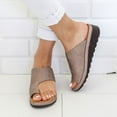 thumbnail image 1 of Hvyesh Sandals for Women Flat Summer,New Women Comfy Platform Toe Ring Wedge Sandals Shoes Summer Beach Travel Shoes Comfortable Flip Flop Shoes, 1 of 4