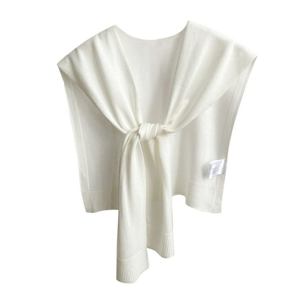 Hvyesh Shawls Women Solid Knitted Shawl Scarf Loose Wrap Sweater Pullover Cape Ideal Gifts for Women Spring and Fall Shirt Shawl