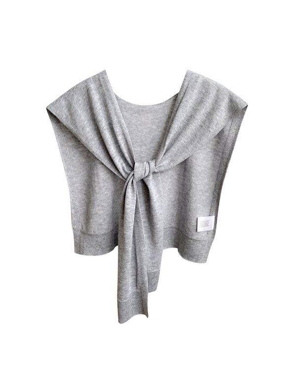 Shawls Women Solid Knitted Shawl Scarf Loose Wrap Sweater Pullover Cape Ideal Gifts for Women Spring and Fall Shirt Shawl
