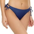 thumbnail image 1 of Hvyesh String Tie Side Bikini Bottoms Women Full Coverage Swimsuit Bottom Low Rise Swim Bathing Suit Bottom Navy, 1 of 6