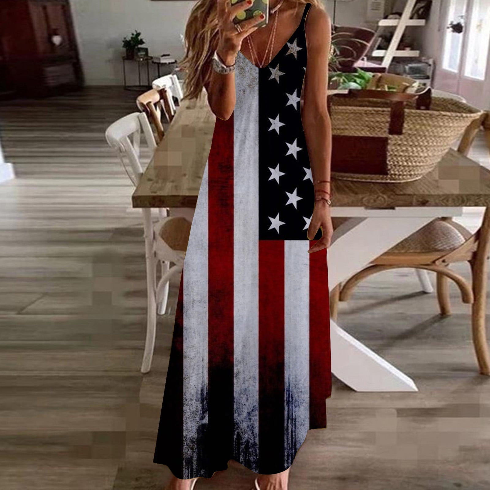 Hvyesh Summer Dresses Women 2024 Plus Size Boho Maxi Dress