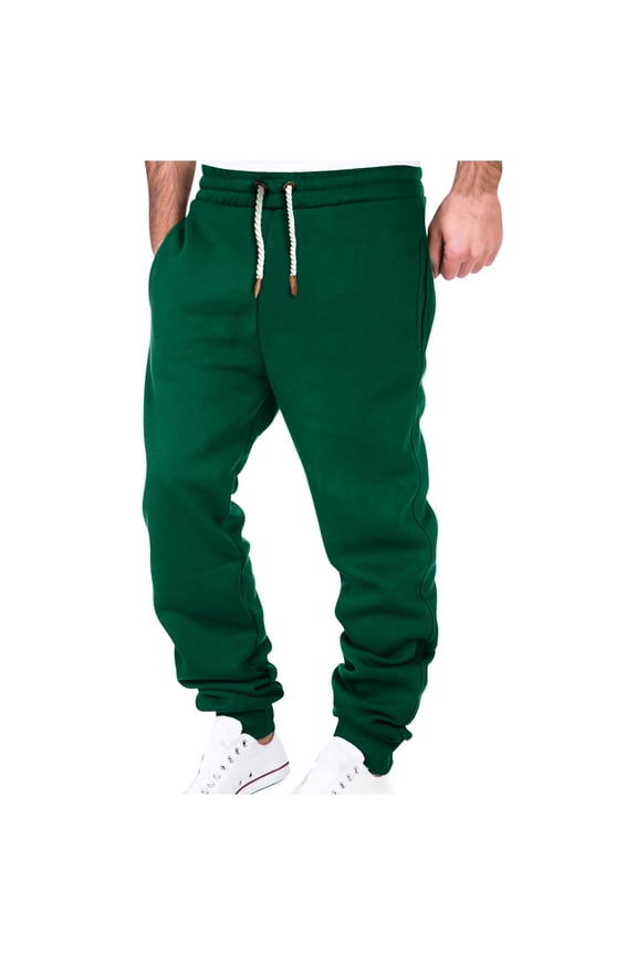 Sweatpants for Men Drawstring Waisted Joggers Casual Workout Athletic Pants Loose Fit Cuffed Leg Pants