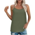 thumbnail image 1 of Hvyesh Tank Top for Women Spaghetti Strap Camisole Casual Loose Scoop Neck Sleeveless Cami Top, 1 of 6