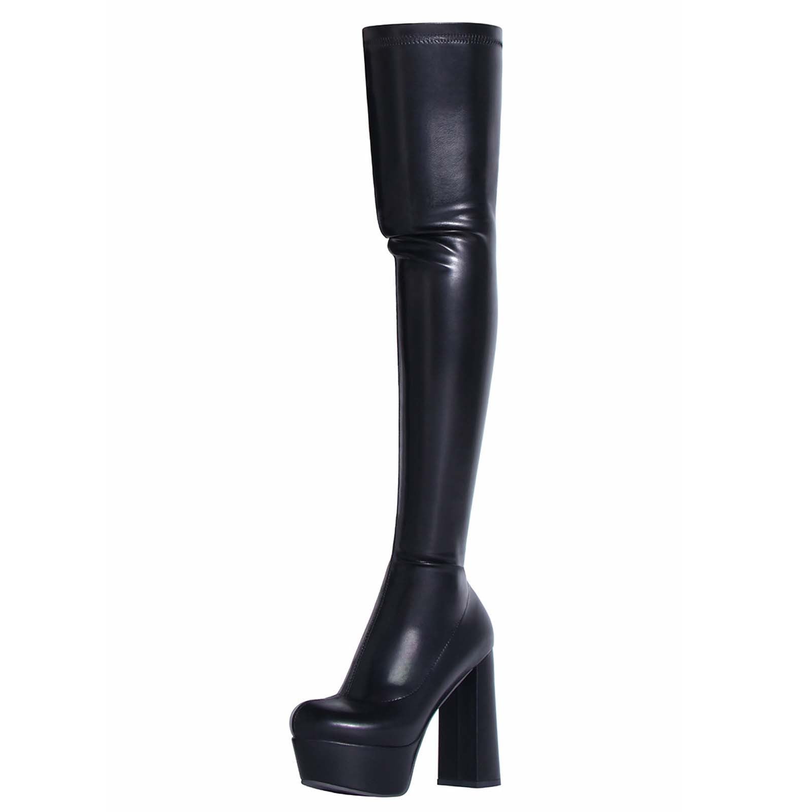 Hvyesh Thigh High Boots for Womens Over The Knee Patform Long Chunky