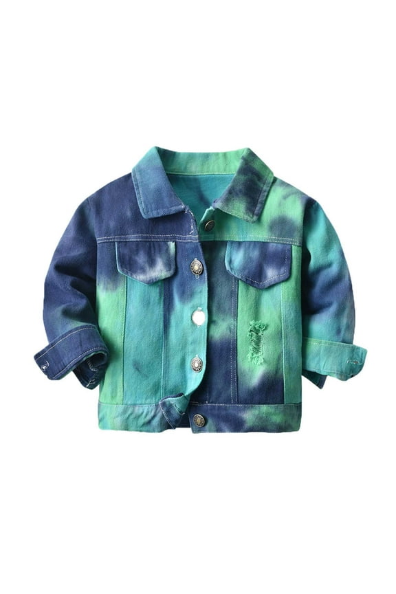 Toddler Baby Boys Girls Jacket Long Sleeve Button Down Shacket Kids Boy Coat Fall Winter Top