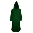 thumbnail image 1 of Hvyesh Unisex Medieval Hooded Robe Halloween Cosplay Costume Renaissance Long Hooded Cloak Gothic Holiday Long Dress Pullover Robe, 1 of 7