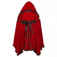 thumbnail image 1 of Hvyesh Velvet Riding Hooded Velvet Cloak Halloween Christmas Cosplay Party Fancy Cape, 1 of 6