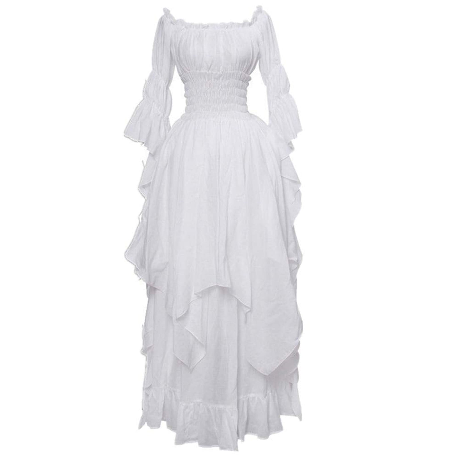Hvyesh Victorian Dress, Renaissance Costume Women Off Shoulder Long ...