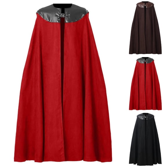 Hvyesh Victorian Renaissance Cloak Medieval Witch Cape Vampire Unisex Gothic Cloak Halloween Costume