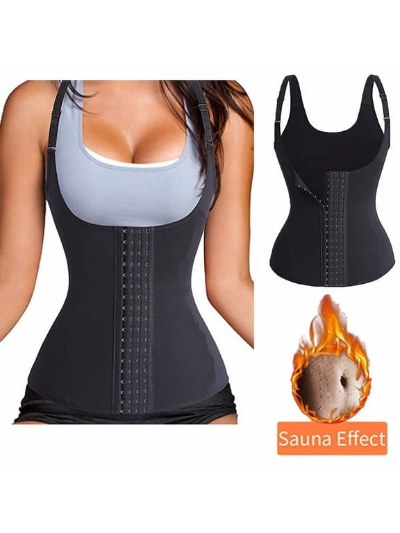 Waist Trainer Vest for Women Tummy Control Faja Shaper Full Body Shaper Workout Girdle with Hooks
