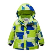 Hvyesh Winter Coats for Toddlers Baby Boys Girls Hooded Down Jacket Warm Fleece Coat Outerwear