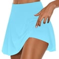 thumbnail image 1 of Hvyesh Women Athletic Tennis Skorts Skirts for Women Running Golf Skort Casual High Waisted Pleated Solid Athletic Skort, 1 of 5