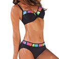 thumbnail image 1 of Hvyesh Women Bikini Set Sexy Triangle Two Piece Swimsuit Push Up Gradient Bathing Suit 2025 Summer Holiday Beachwear, 1 of 9