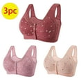 thumbnail image 1 of Hvyesh Women Bra Front Closure Sports Bras Plus Size Beauty Back Full Coverage Comfor Easy Close Bra Front Buckle Corset, 1 of 9
