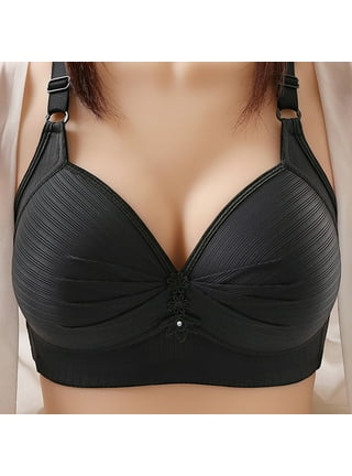 YWDJ Everyday Bras for Women Push Up No Underwire Plus Size Everyday for  Sagging Breasts Breathable Ladies Without Steel Rings Medium Cup Large Size  Gathered Daily Without Steel Ring Black XL 
