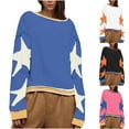 thumbnail image 1 of Hvyesh Women Casual Fall Oversized Sweatshirts Vintage Long Sleeve Y2K Pullover Tops Crewneack Cute Loose Fit Sweatshirts, 1 of 7