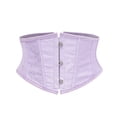 thumbnail image 1 of Hvyesh Women Floral Underbust Corset Belt Lacing Up Waist Trainer Corset Top for Renaissance Steampunk Pirate Costume, 1 of 4