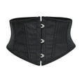 thumbnail image 1 of Hvyesh Women Floral Underbust Corset Belt Lacing Up Waist Trainer Corset Top for Renaissance Steampunk Pirate Costume, 1 of 4