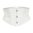 thumbnail image 1 of Hvyesh Women Floral Underbust Corset Belt Lacing Up Waist Trainer Corset Top for Renaissance Steampunk Pirate Costume, 1 of 4